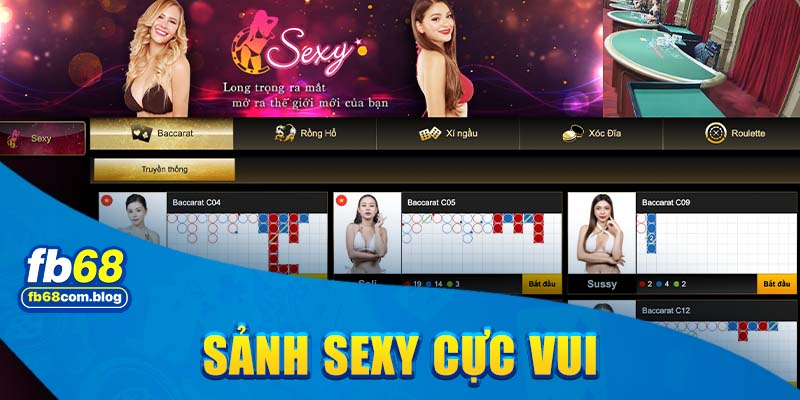 Sảnh Sexy casino thu hút sự quan tâm của đông đảo hội viên